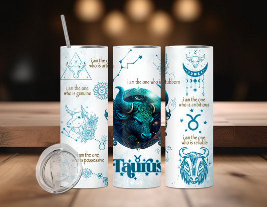 TAURUS ZODIAC TUMBLER