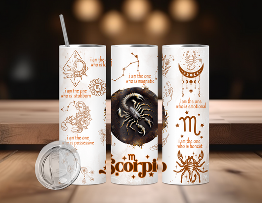 SCORPIO ZODIAC TUMBLER