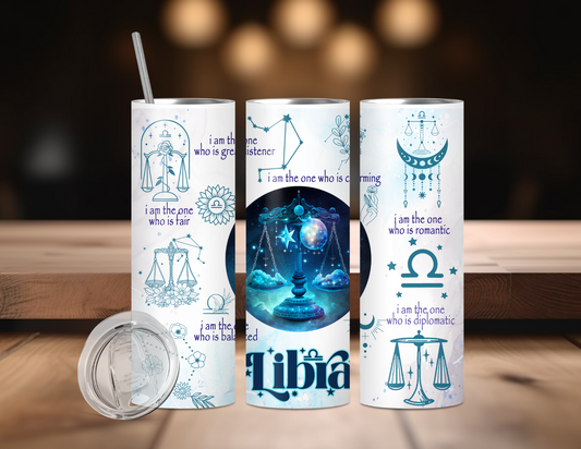 LIBRA ZODIAC TUMBLER