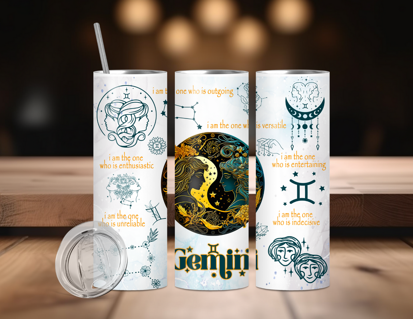 GEMINI ZODIAC TUMBLER