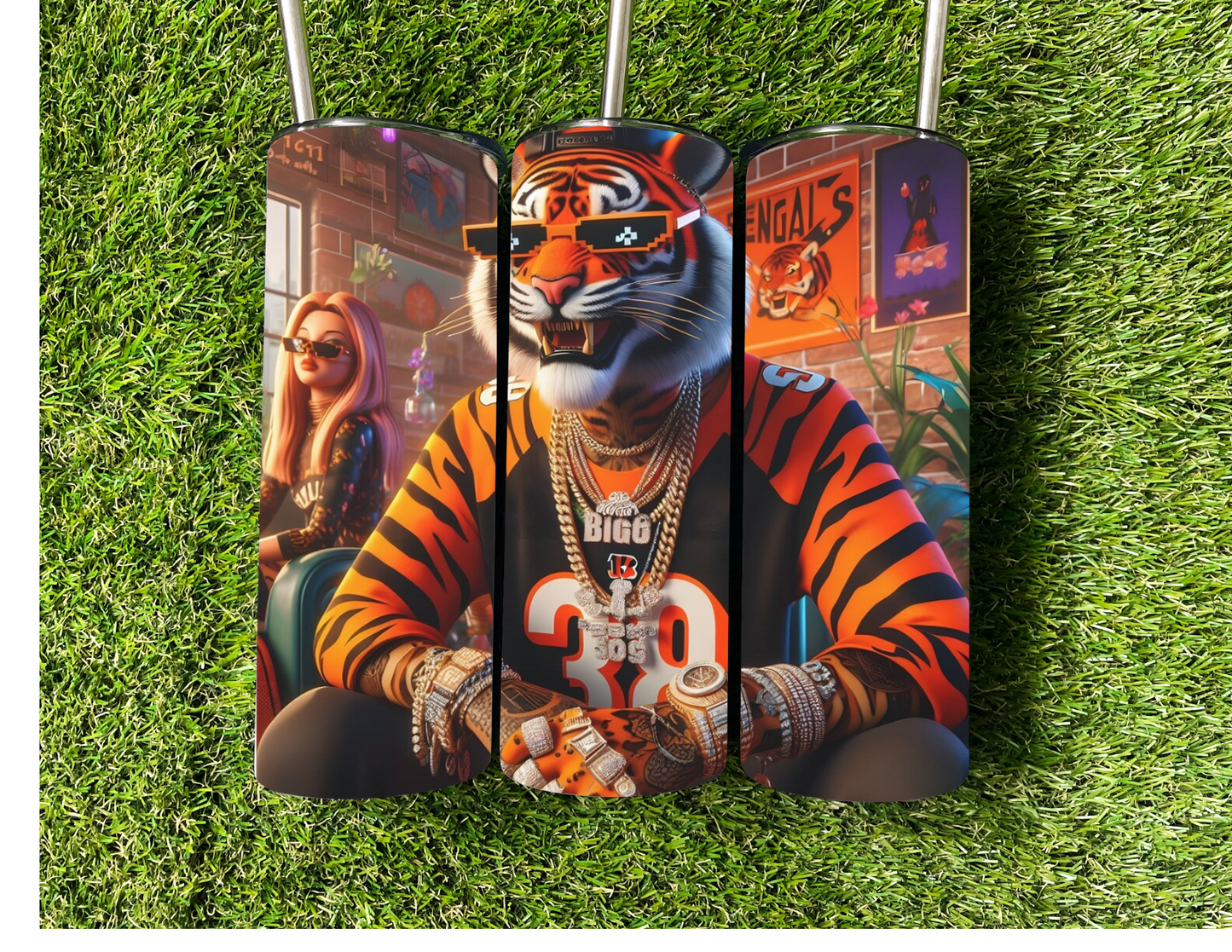 CINCINNATI BENGALS RAPPER TUMBLER