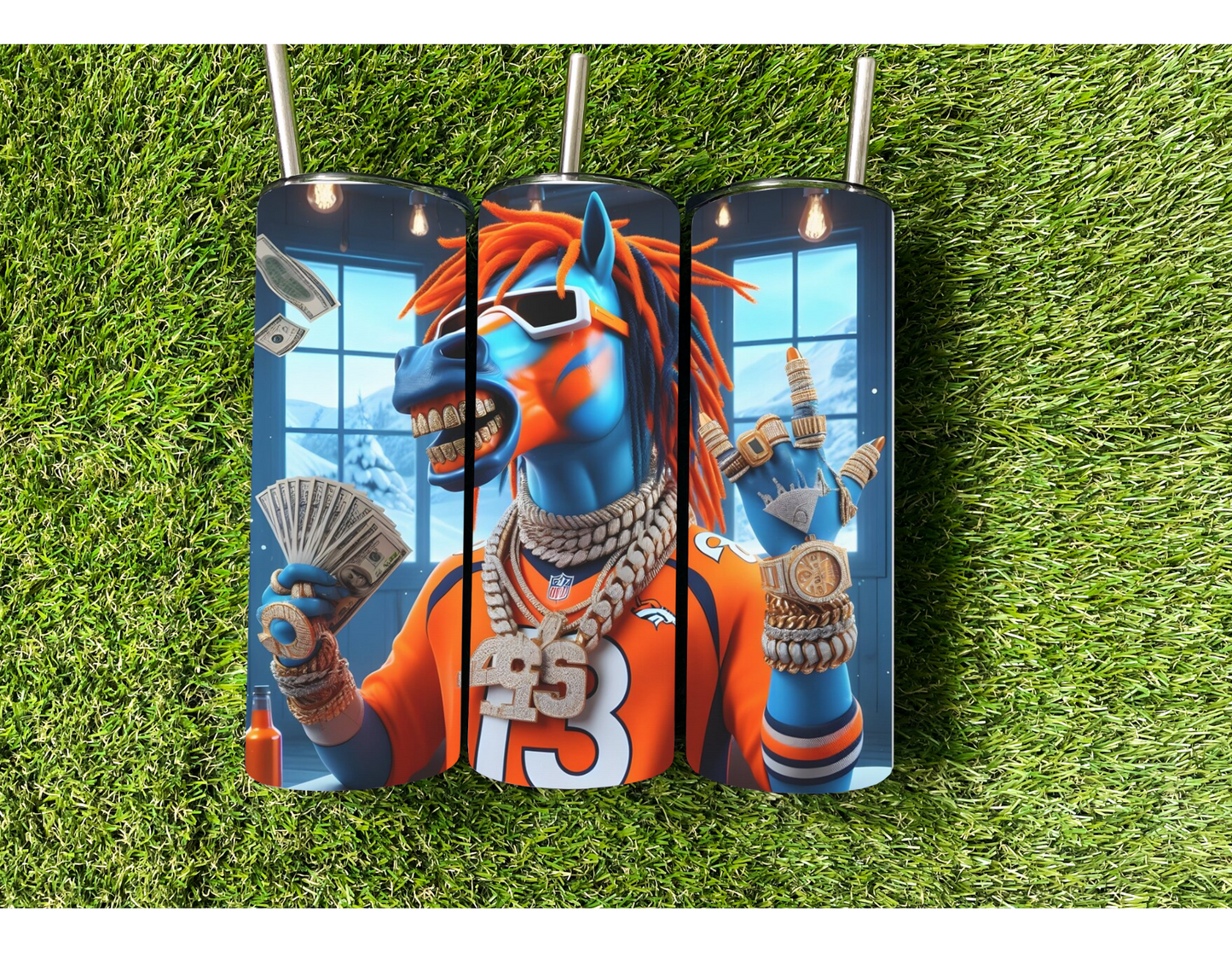 DENVER BRONCOS RAPPER TUMBLER