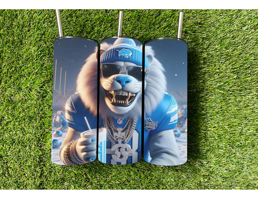 DETRIOT LIONS RAPPER TUMBLER