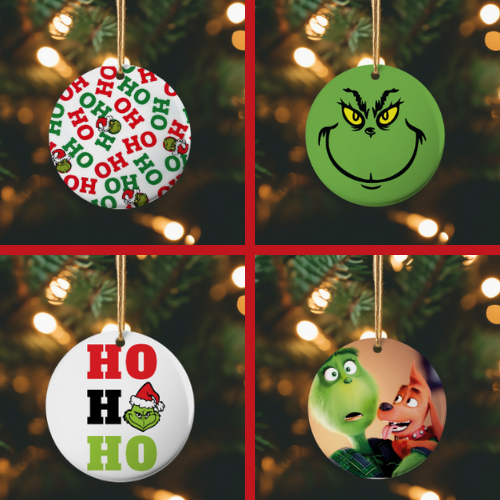 Grinch Ornament 4pk