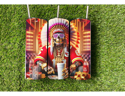 KANSAS CITY CHIEFS RAPPER TUMBLER