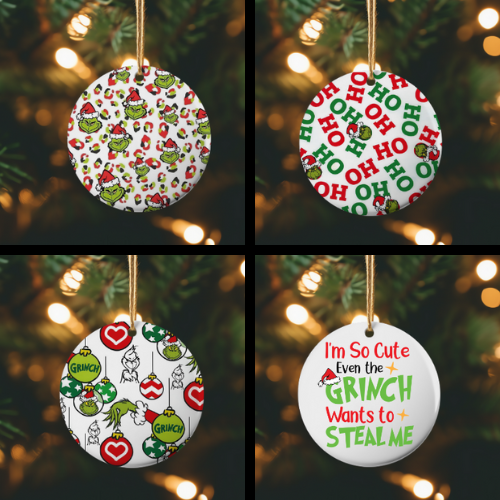 Grinch Ornament 4pk