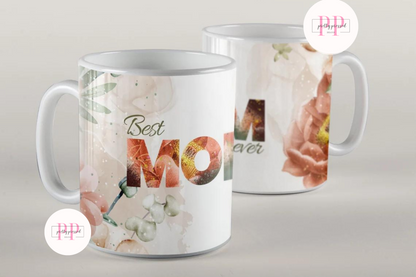 BEST MOM MUG- Peach