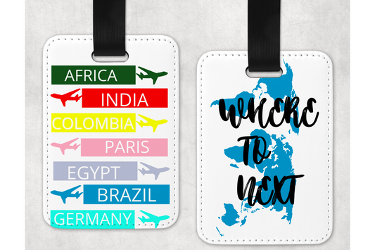 WHERE TO NEXT LUGGAGE TAG