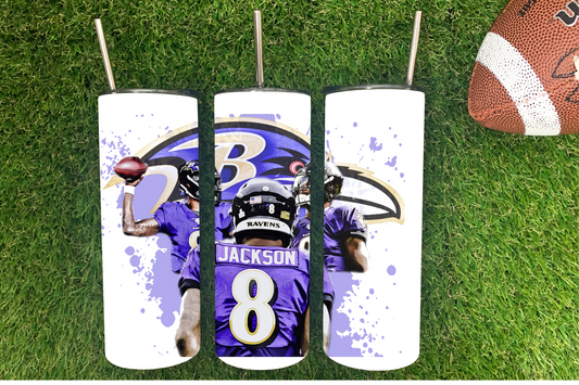 BALTIMORE RAVENS  JACKSON SKINNY TUMBLER