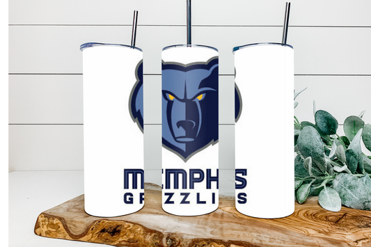 MEMPHIS GRIZZLIES SKINNY TUMBLER