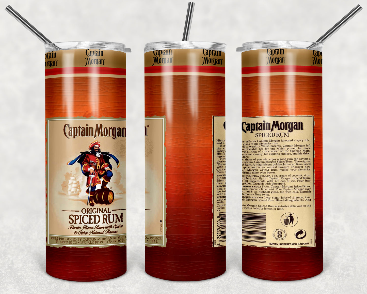 CHAPTAIN MORGAN SKINNY TUMBLERS