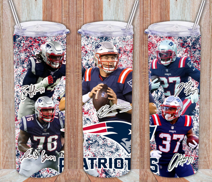 New England Patriots Skinny Tumbler